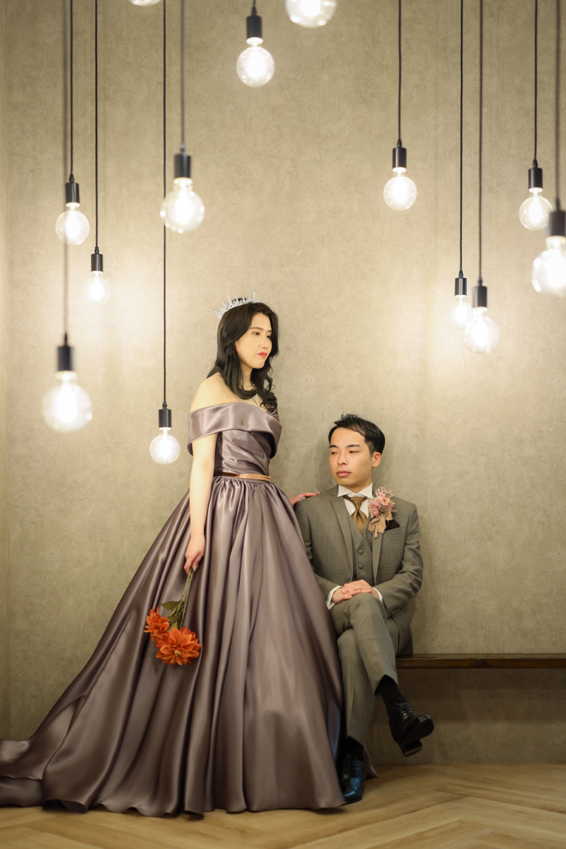 カラードレス イサムモリタ(ラベンダーグレー)