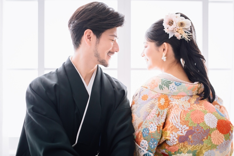 ワタベウェディング名古屋観光ホテルフォトスタジオ_色打掛・着物が豊富