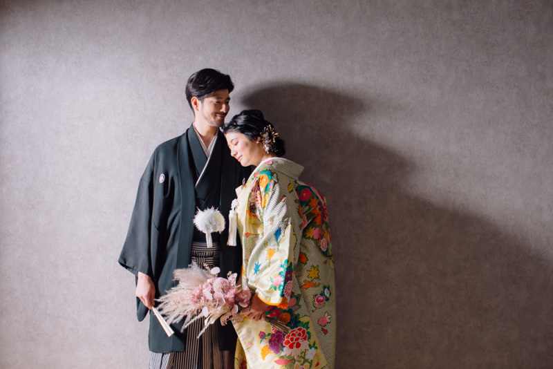 【新婦様衣裳ランクフリー】☆1日完結☆観光限定プラン 和洋装2着 スタジオ撮影 新婦ヘアメイク+全データ付