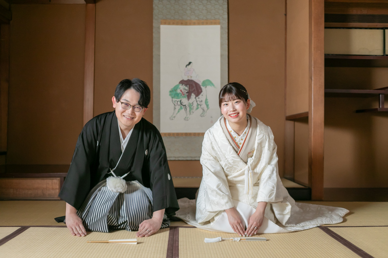 【東山荘ロケ】(衣裳1着)新婦ヘアメイク+着付+衣裳小物+髪飾り+全データ150カット納荘