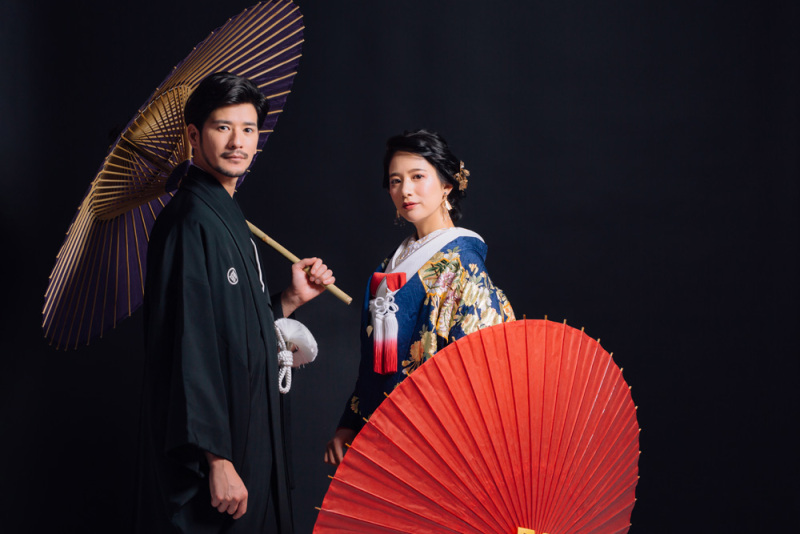 【新婦様衣裳ランクフリー】☆1日完結☆観光限定プラン 和洋装2着 スタジオ撮影 新婦ヘアメイク+全データ付