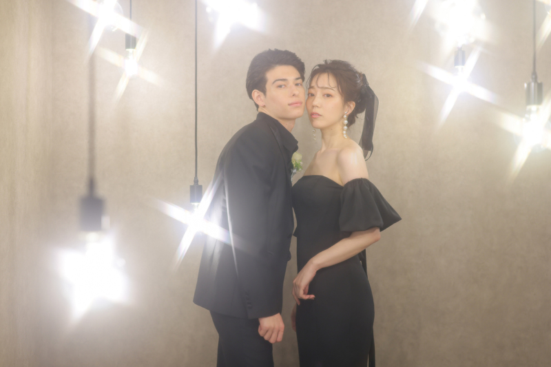 【洋装】スタジオ(衣裳2着)新婦ヘアメイク+着付+衣裳小物+髪飾り+全データ100カット納品