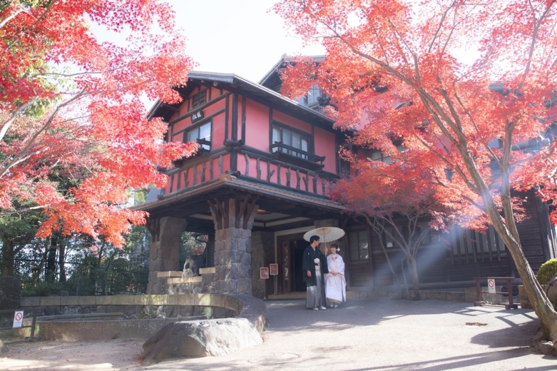 【屋外ロケーション】揚輝荘(衣裳1着)新婦ヘアメイク+着付+衣裳小物+髪飾り+全データ150カット納品