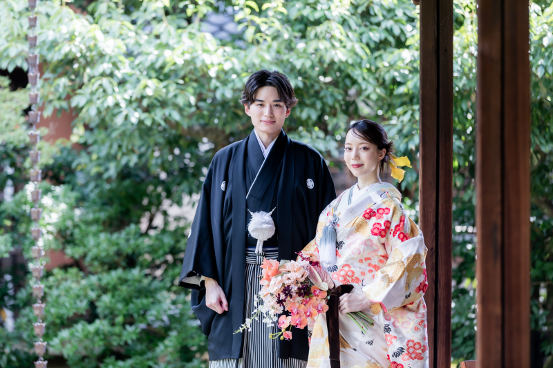 【屋外ロケーション】徳川園(衣裳1着)新婦ヘアメイク+着付+衣裳小物+髪飾り+全データ150カット納品