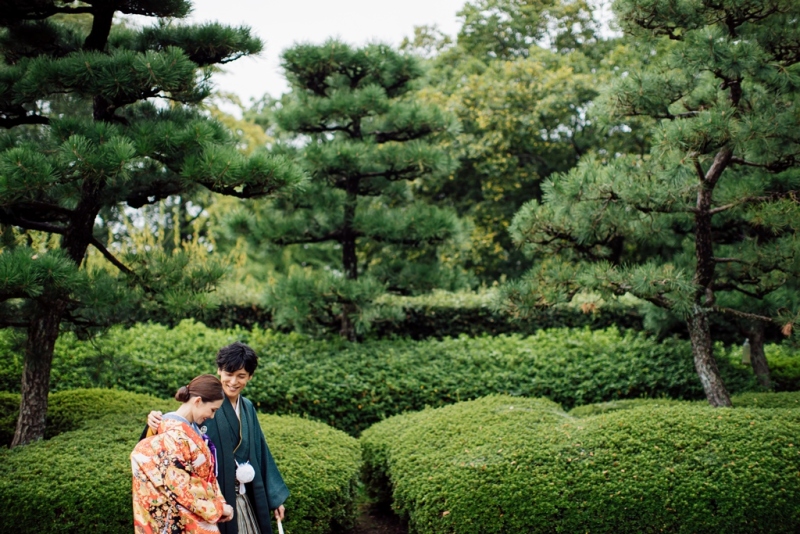 【屋外ロケーション】名古屋城(衣裳1着)新婦ヘアメイク+着付+衣裳小物+髪飾り+全データ150カット納品