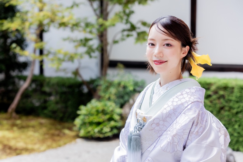 【屋外ロケーション】徳川園(衣裳1着)新婦ヘアメイク+着付+衣裳小物+髪飾り+全データ150カット納品