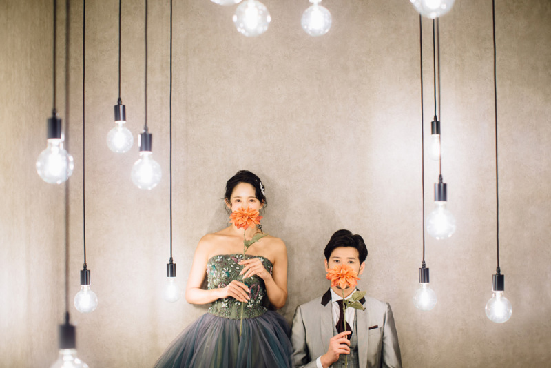 【新婦様衣裳ランクフリー】☆1日完結☆観光限定プラン 和洋装2着 スタジオ撮影 新婦ヘアメイク+全データ付