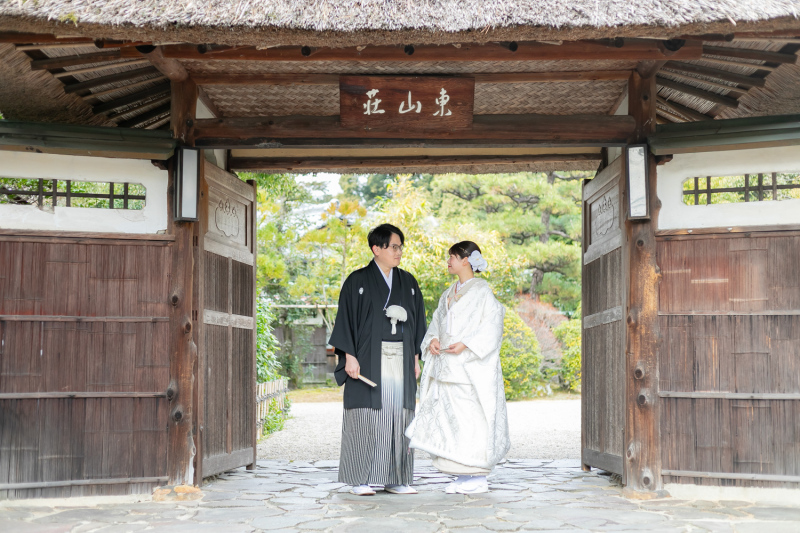 【東山荘ロケ】(衣裳1着)新婦ヘアメイク+着付+衣裳小物+髪飾り+全データ150カット納荘