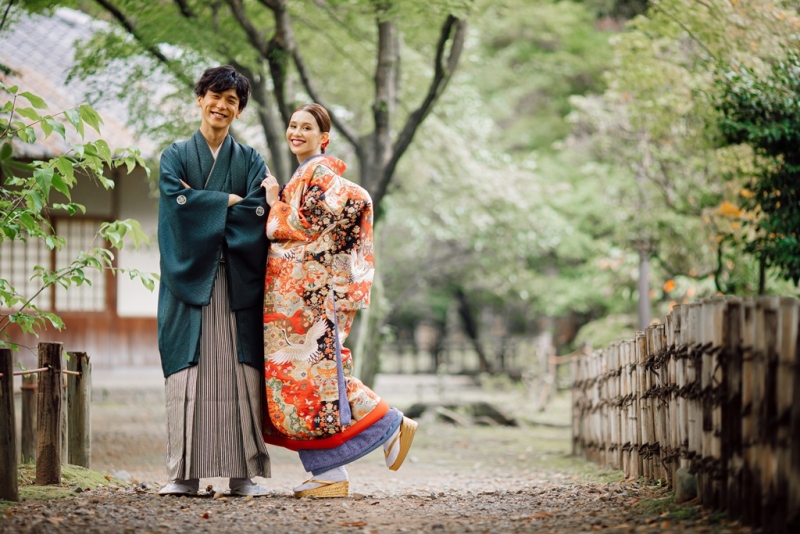 【屋外ロケーション】名古屋城(衣裳1着)新婦ヘアメイク+着付+衣裳小物+髪飾り+全データ150カット納品