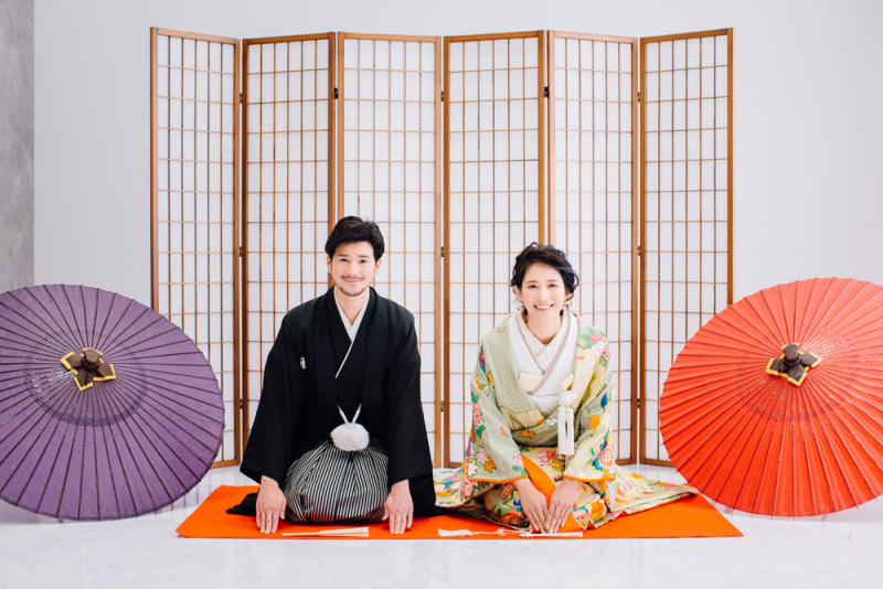 【新婦様衣裳ランクフリー】☆1日完結☆観光限定プラン 和洋装2着 スタジオ撮影 新婦ヘアメイク+全データ付