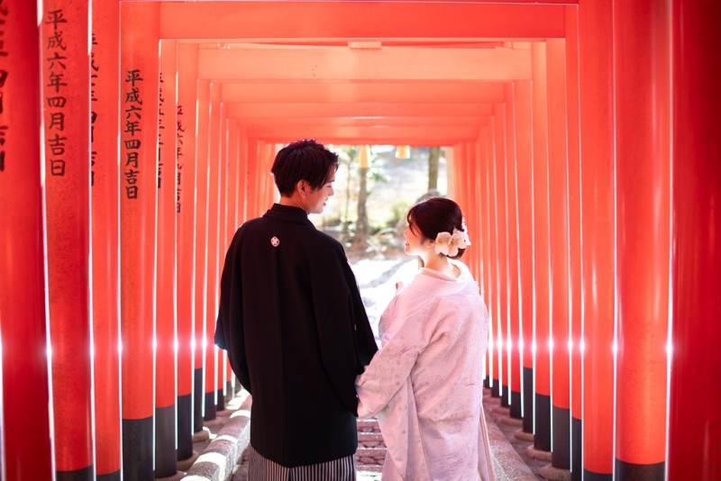 【屋外ロケーション】揚輝荘(衣裳1着)新婦ヘアメイク+着付+衣裳小物+髪飾り+全データ150カット納品