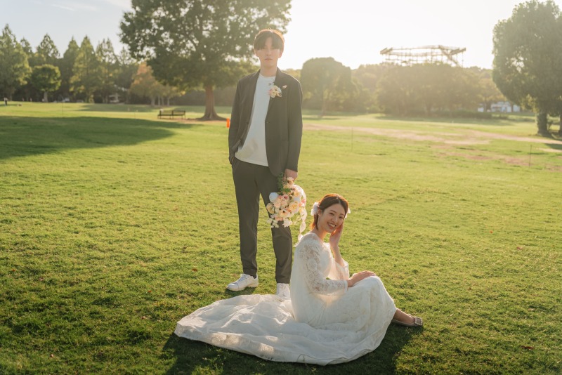 芝生ポートレート