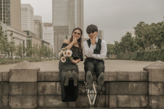 笑いっぱなしの1日！東京駅で全力前撮りレポ