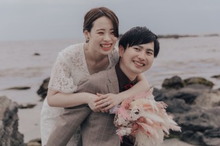 おふたりの自然な笑顔で☺