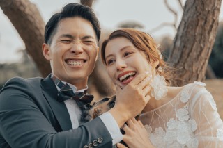 おふたりの素の笑顔を逃しません♪