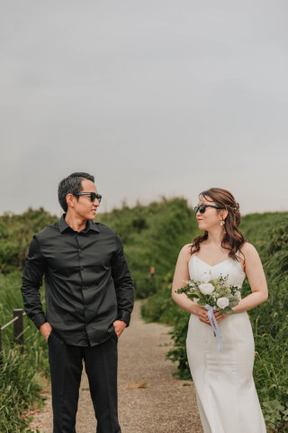 静岡県で緑と海に囲まれて前撮り撮影♪