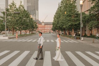 東京駅を歩くだけで、映画みたいな前撮りに