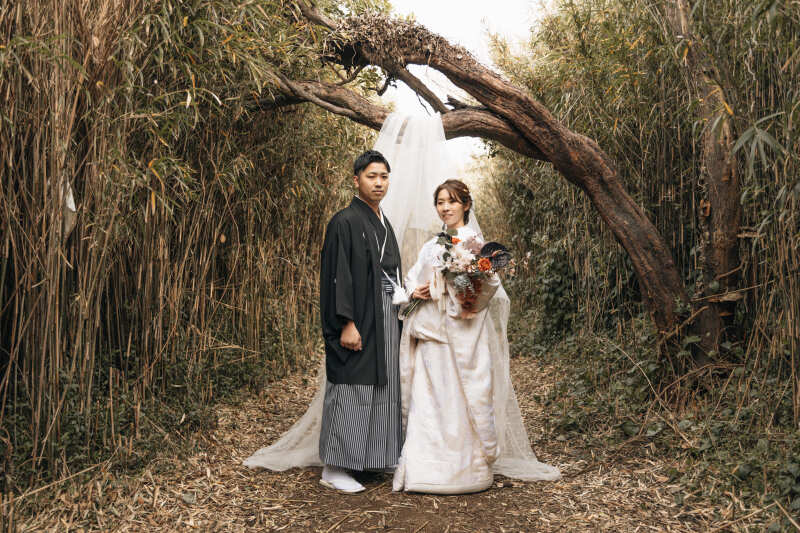 和装と洋装を合わせた撮影とても素敵です！