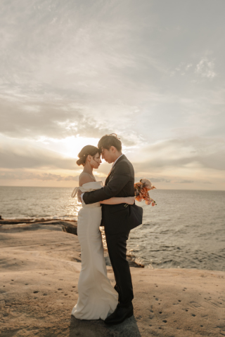 福岡県/奈多海岸での前撮り撮影♪