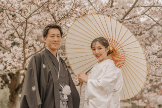 和装×桜の美しすぎる前撮り！