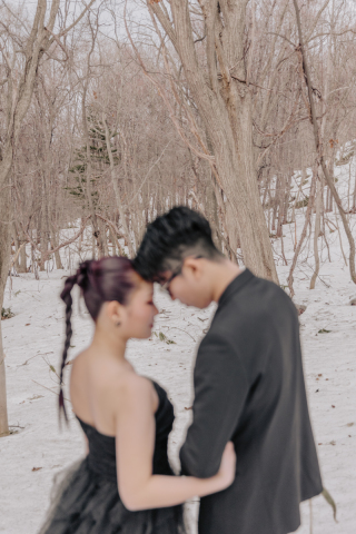 北海道の雪景色に包まれて、心あたたまるウェディングフォトを ❅