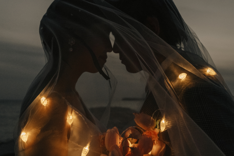 ライトとベールを使って