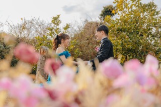 お花に囲まれて華やかな撮影になりました♪