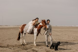 馬と一緒に?! 少し変わった前撮り撮影！