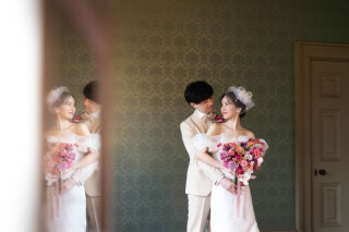 洋館でレトロおしゃれなウェディングフォト