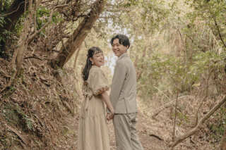 自然の中でおふたりの笑顔が光ります★