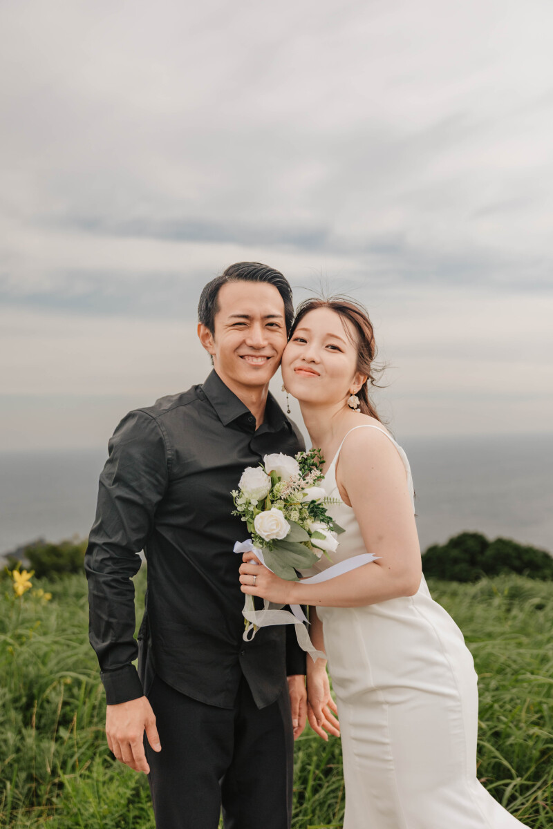 2人でほっぺをくっつけて♡