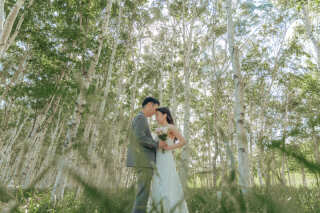 北海道の豊かな緑に囲まれて叶える、公園ロケーションフォト♪