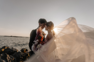 アイテムが大活躍！城ヶ島で楽しく前撮り♪