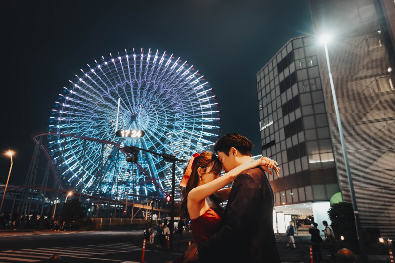 最後は観覧車を背景に☺︎