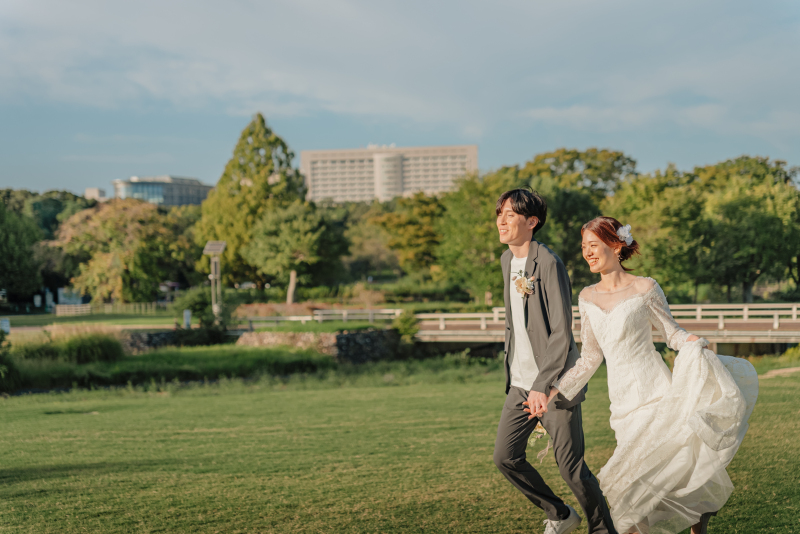 万博記念公園で前撮りレポート！