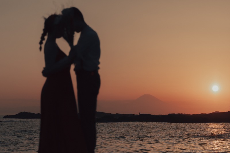 富士山を背景に！