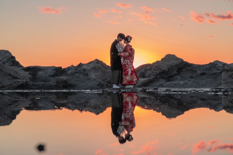 和装を着てロケーション撮影♪