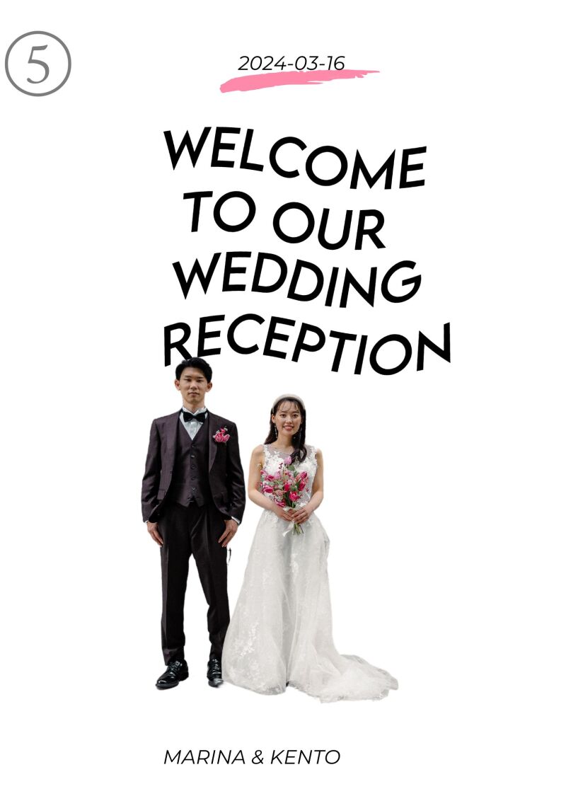 THE STORY WEDDING _ウェルカムボードを作れる