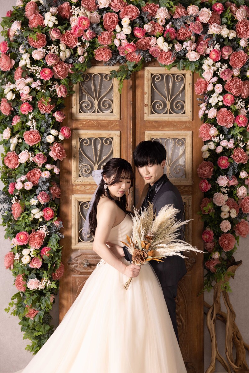 フラワーアンティークドア