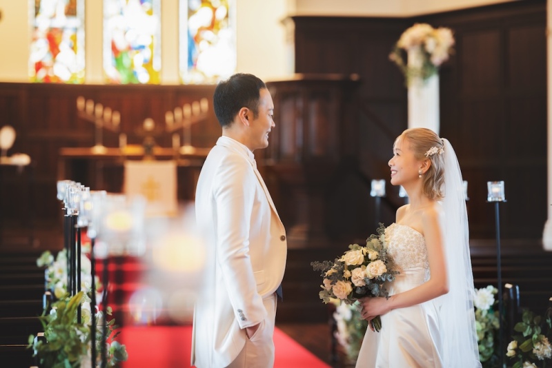 聖タリアセン教会 バージンロード