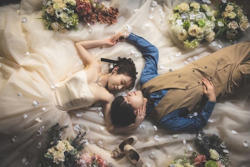 寝そべりショット