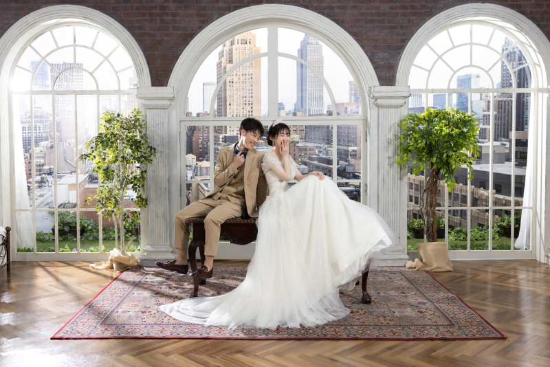 笑顔いっぱいのペントハウス撮影