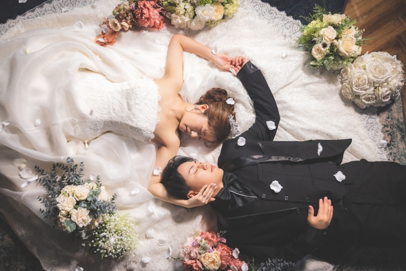 寝そべりショット