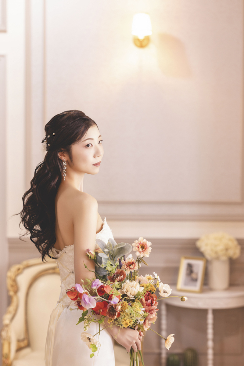 一番キレイな瞬間を新婦ソロショットとして残しました♪