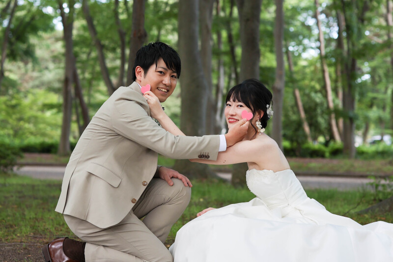 ほっぺにハート