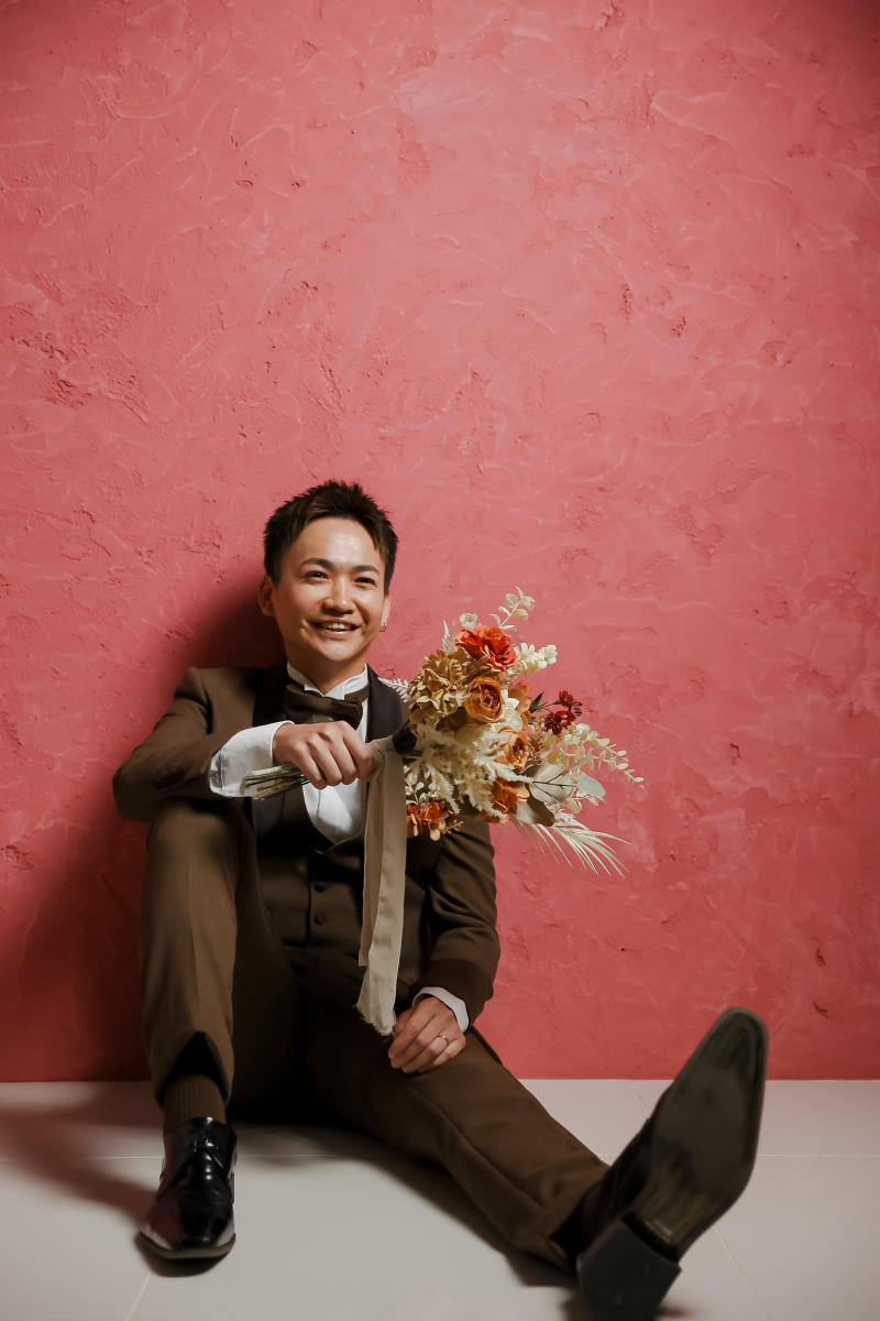 ご新郎様×ブーケ