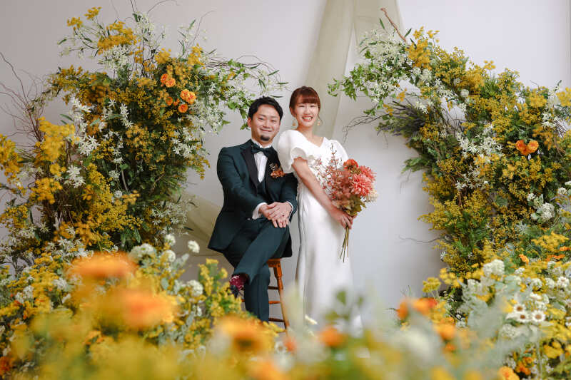 ミモザに囲まれて