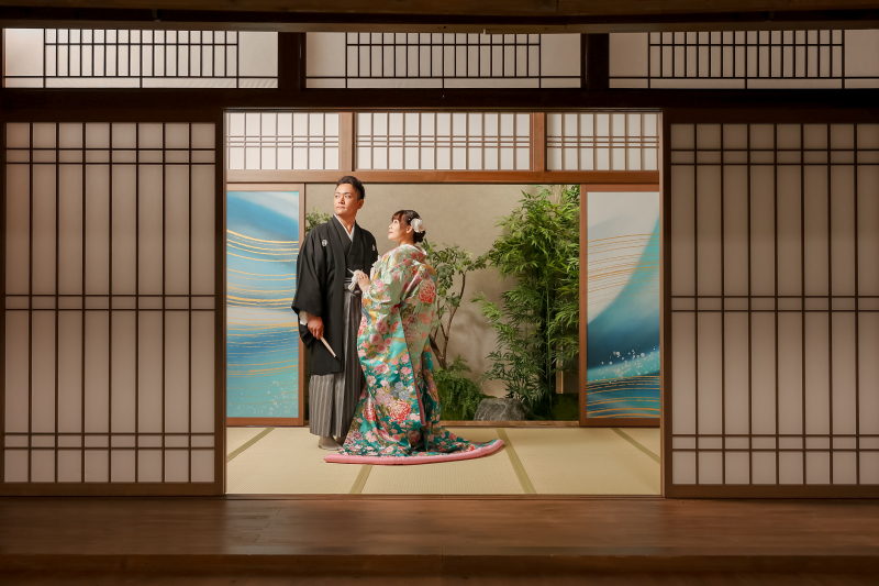 色打掛に掛け替え1