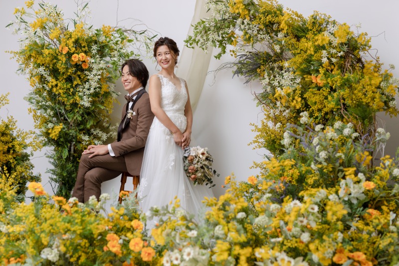 ミモザに囲まれて