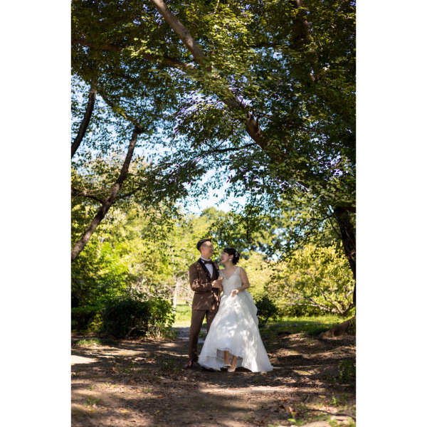 木漏れ日がお二人を彩る